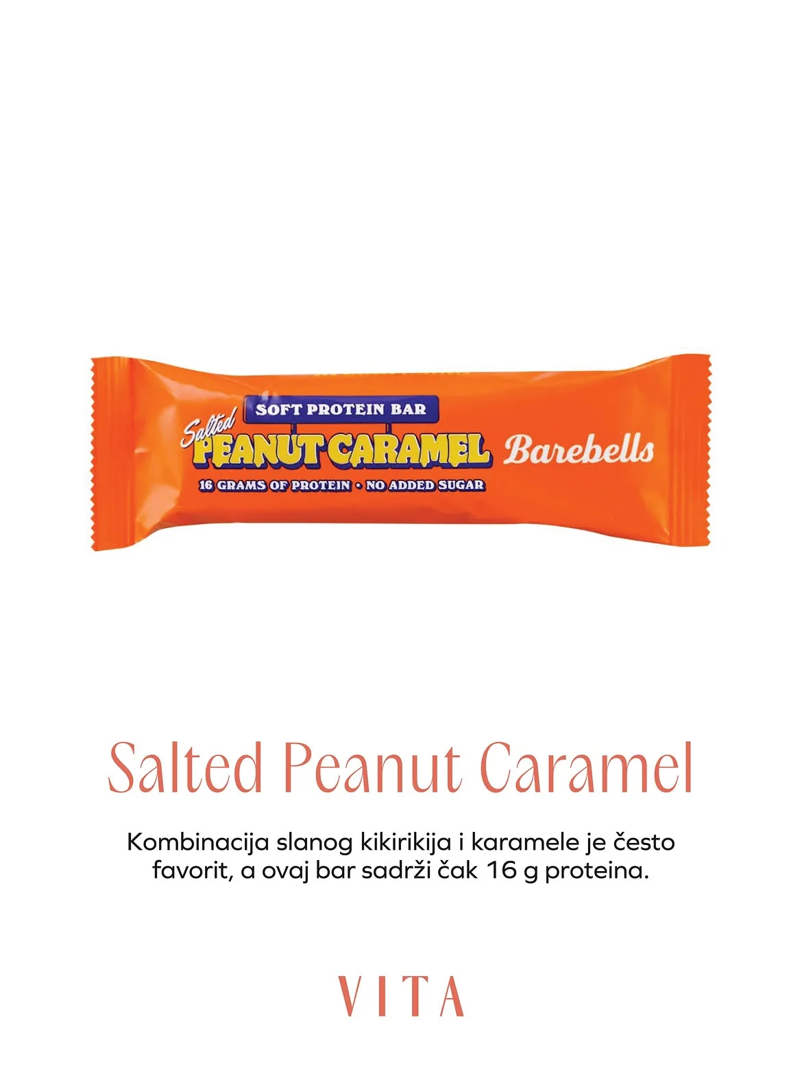 Salted Peanut Caramel Protein Bar.