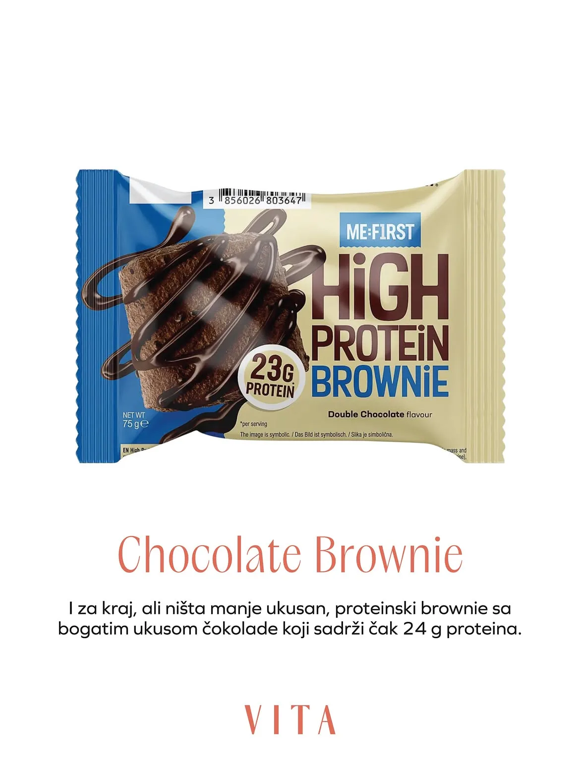 Me:First High Protein Brownie Double Chocolate
