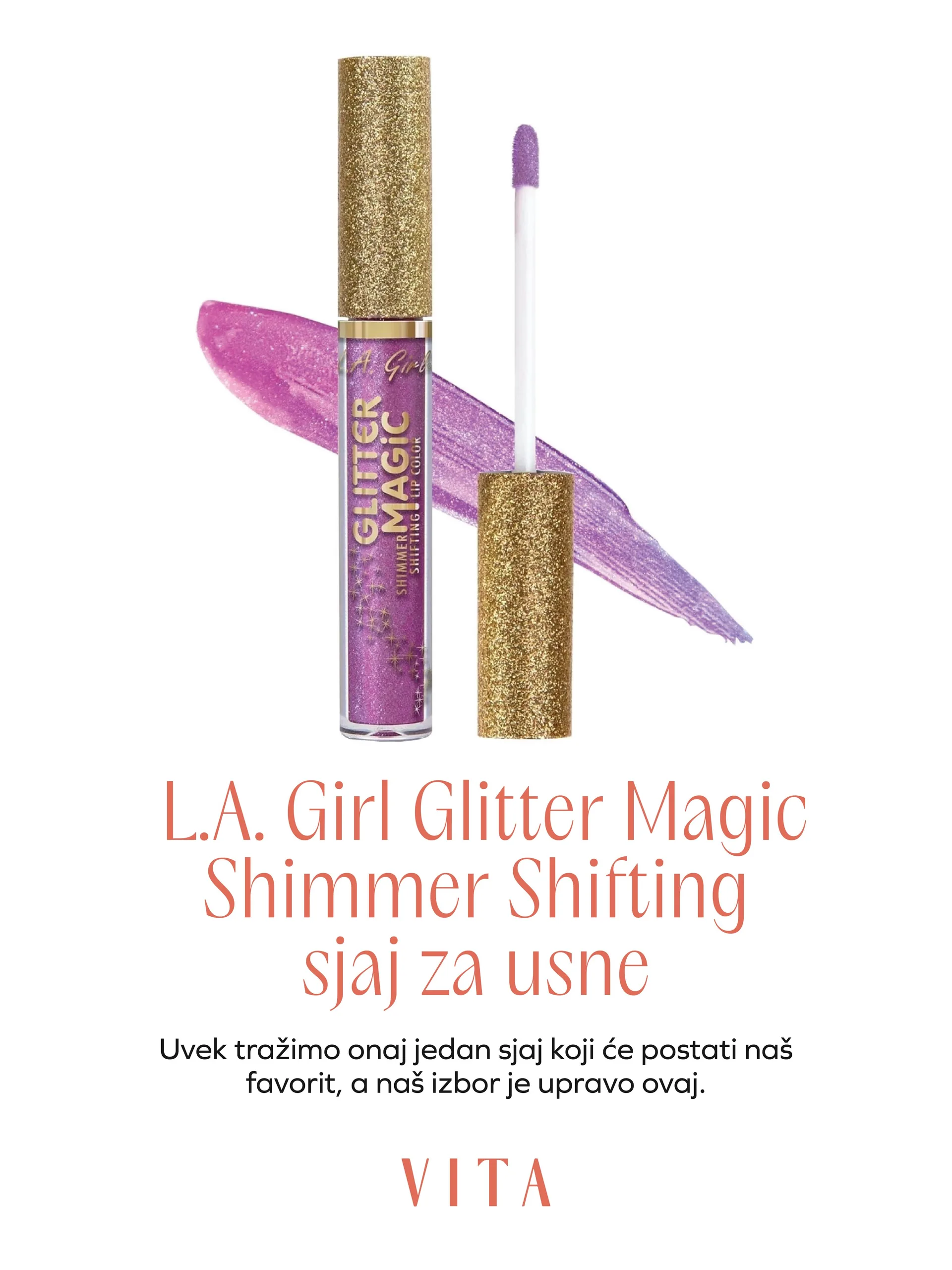 L.A. Girl Glitter Magic Shimmer Shifting sjaj za usne
