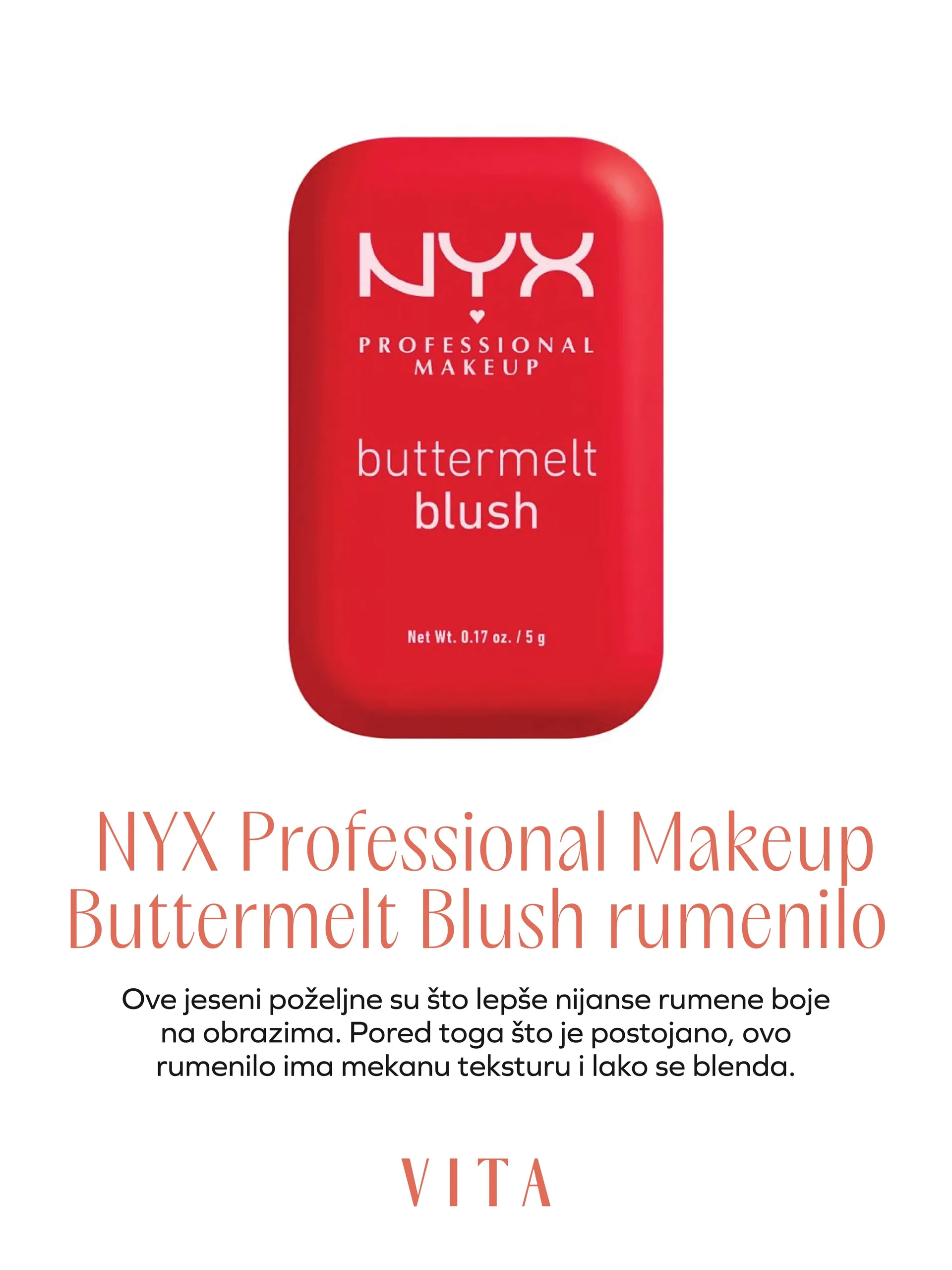 NYX Professional Makeup Buttermelt Blush