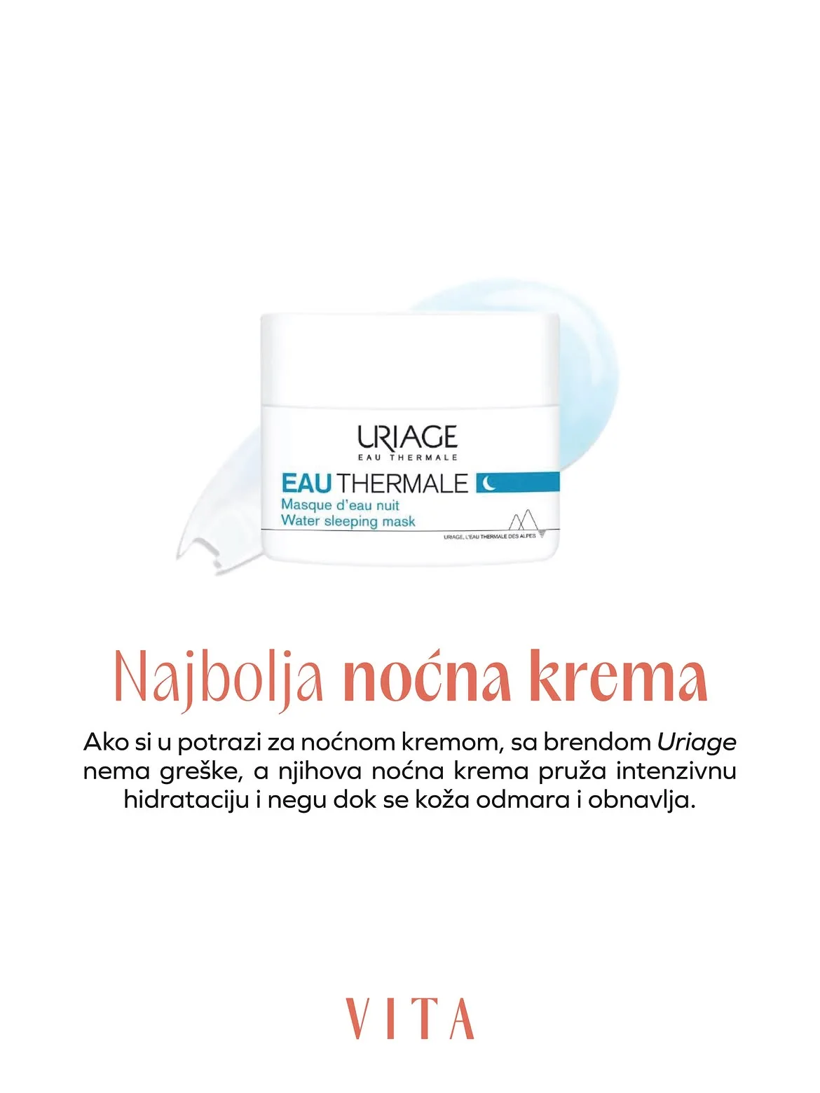 Noćna krema Uriage.